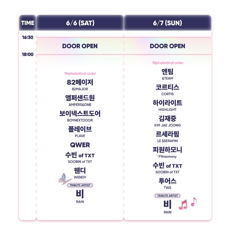 타임테이블 - Corn