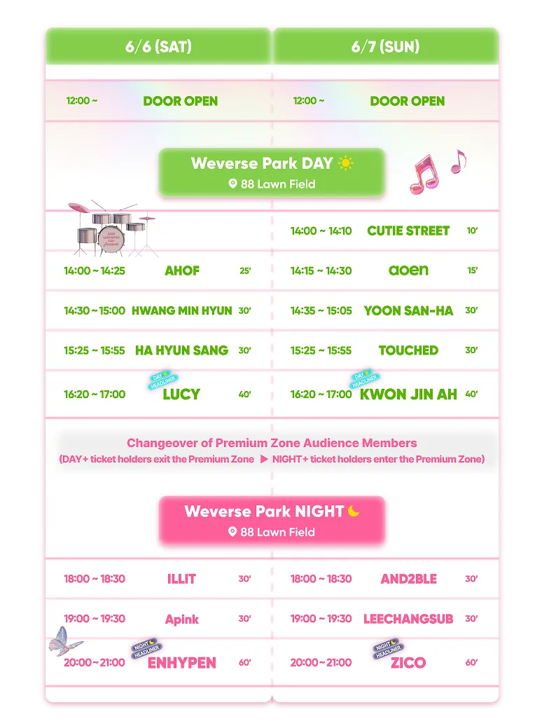 Timetable - Park